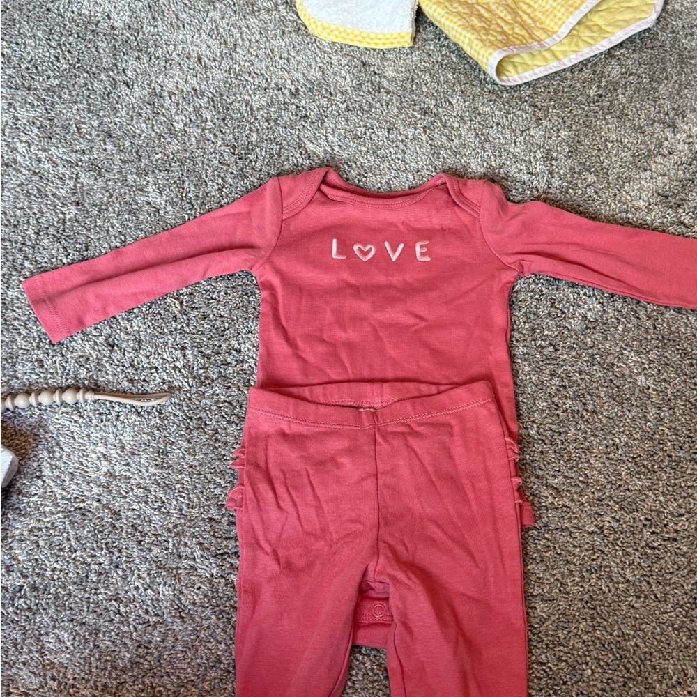 Carter's Coral Baby Outfit